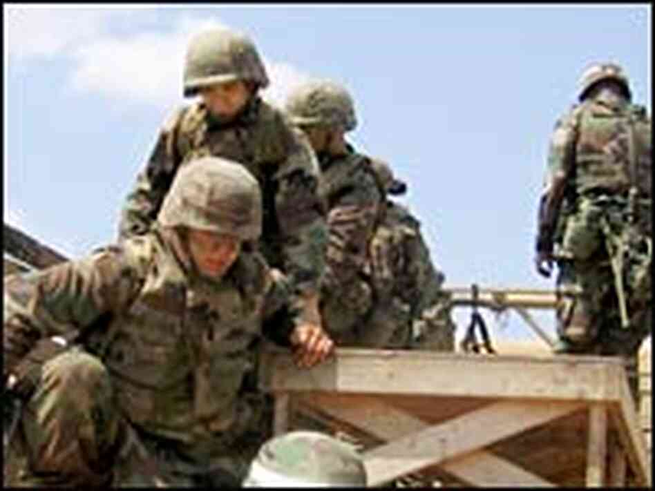 Soldiers at Fort Jackson in Columbia, S.C. Soldiers at Fort Jackson in Columbia, S.C.