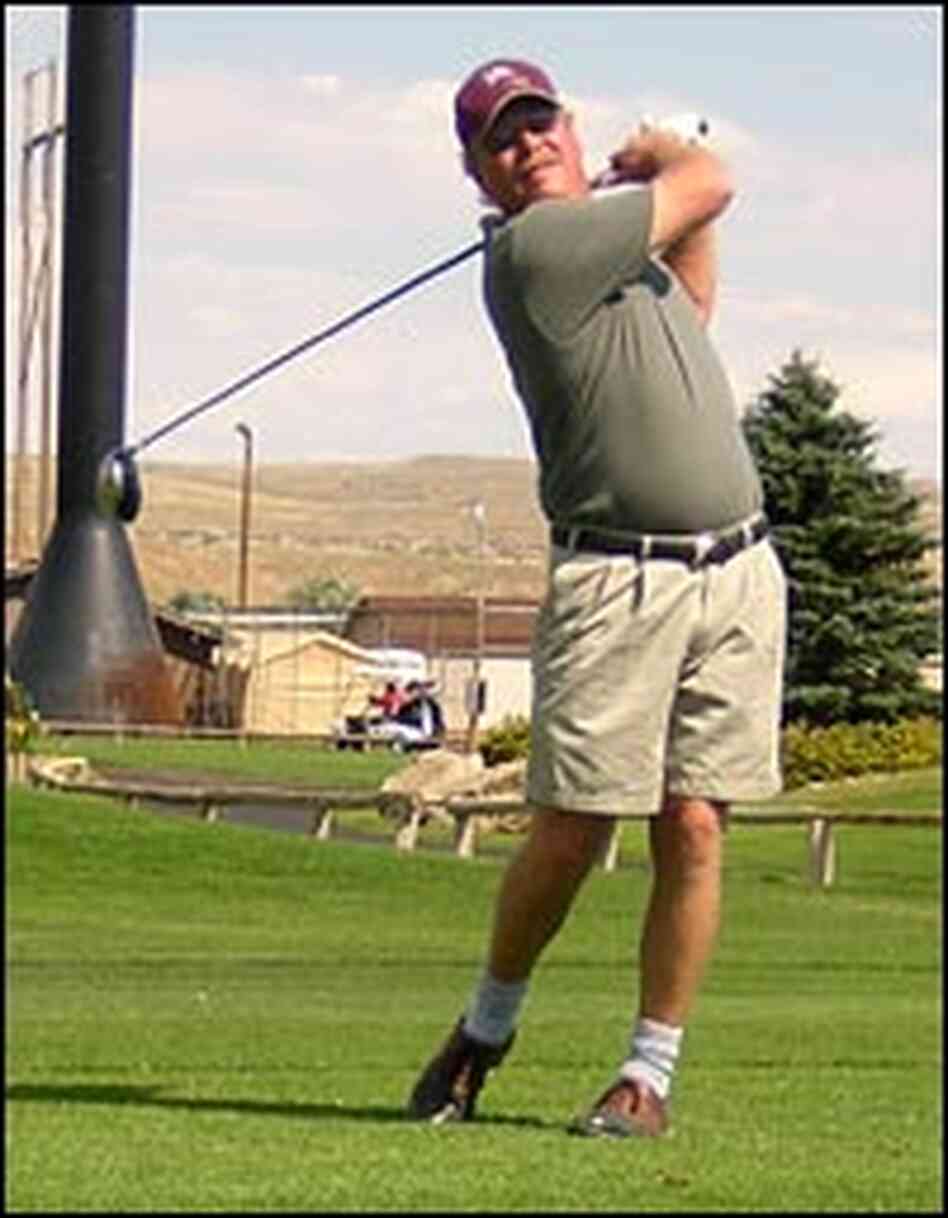 Ron Hughes, on the golf course Ron Hughes, on the golf course