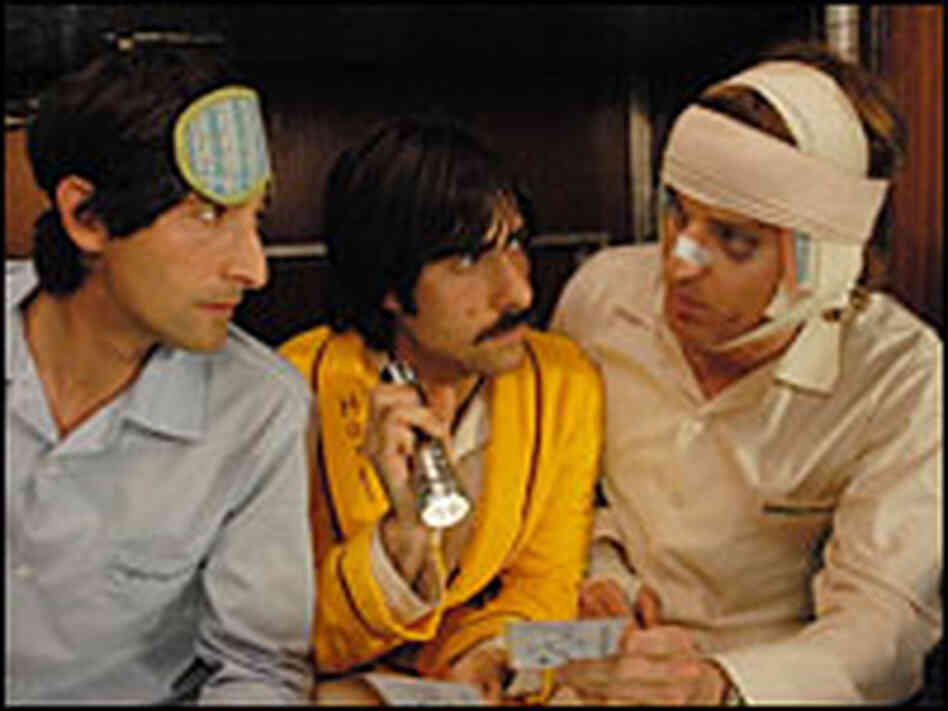 Adrien Brody, Jason Schwartzman, Owen Wilson in 'The Darjeeling Limited