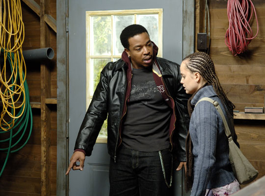 Russell Hornsby and Mena Suvari in 'Stuck'