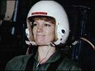 Eileen Collins, pictured during training in 1990 Eileen Collins, pictured during training in 1990
