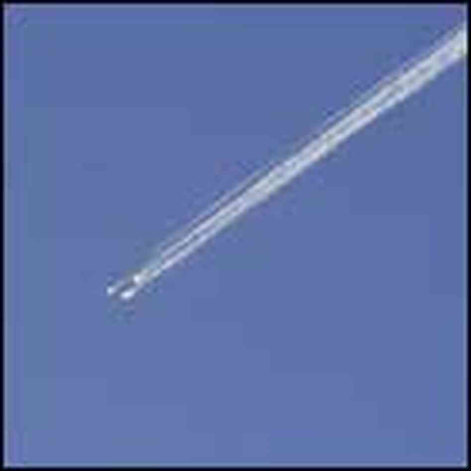The Space Shuttle Columbia breaks up over Texas, Feb. 1, 2003. The Space Shuttle Columbia breaks up over Texas, Feb. 1, 2003.