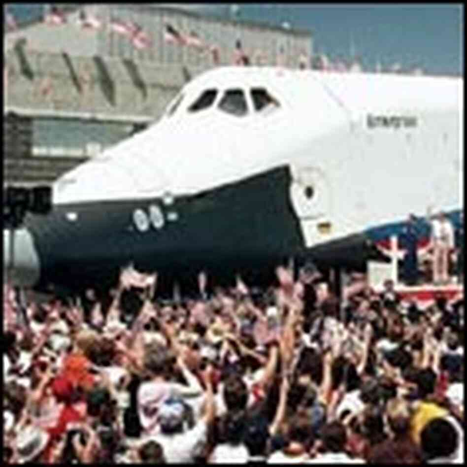 The space shuttle Enterprise in 1982 The space shuttle Enterprise in 1982