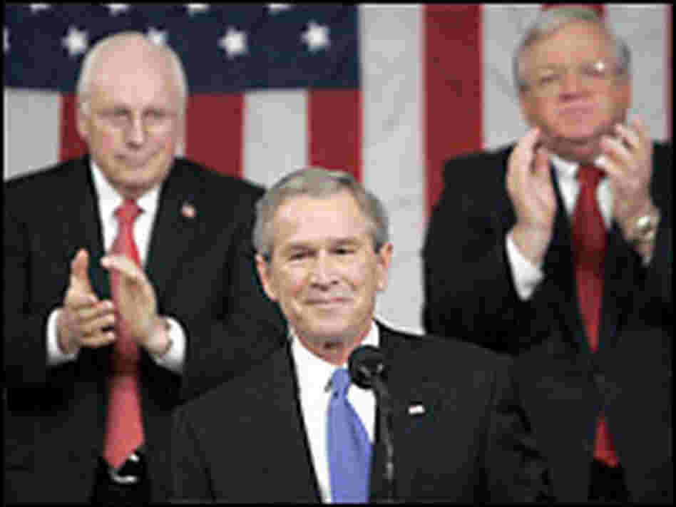 President George Bush delivers his 2006 State of the Union speech.