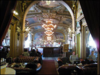 The view from the less-expensive cafe attached to the formal dining room is no less spectacular.