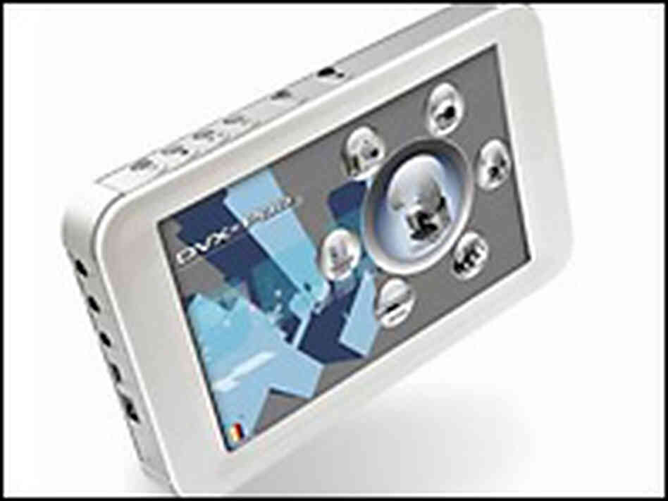 The DVX-Pod 7010, a portable multimedia player. The DVX-Pod 7010, a portable multimedia player.