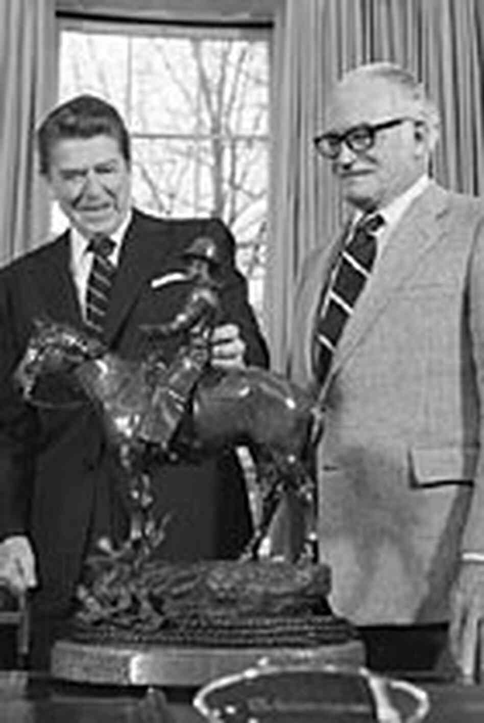 Sen. Barry Goldwater and President Ronald Reagan Sen. Barry Goldwater and President Ronald Reagan