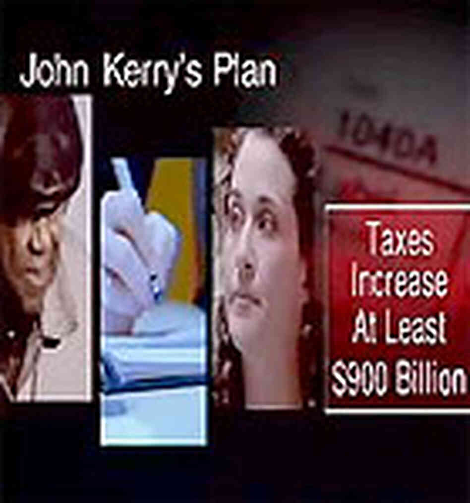 Screenshot of Bush Ad Attacking Kerry Screenshot of Bush Ad Attacking Kerry