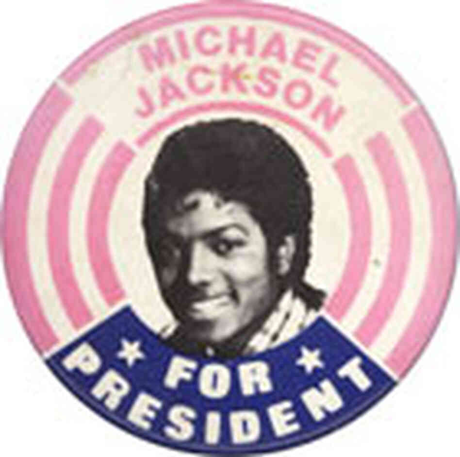 Michael Jackson for president button Michael Jackson for president button