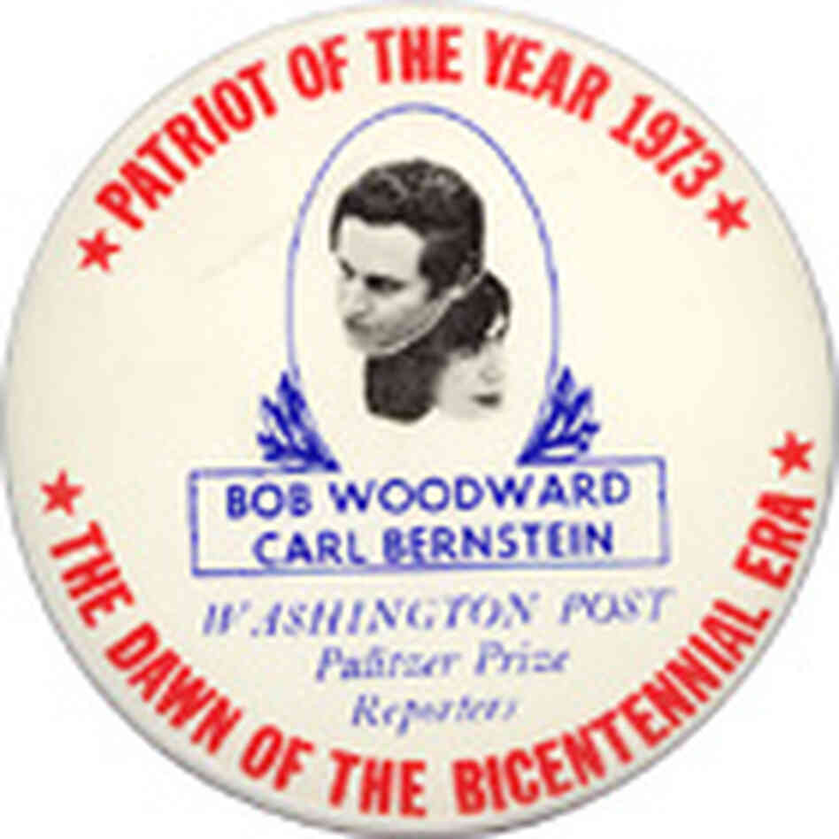 Carl Bernstein/Bob Woodward button Carl Bernstein/Bob Woodward button