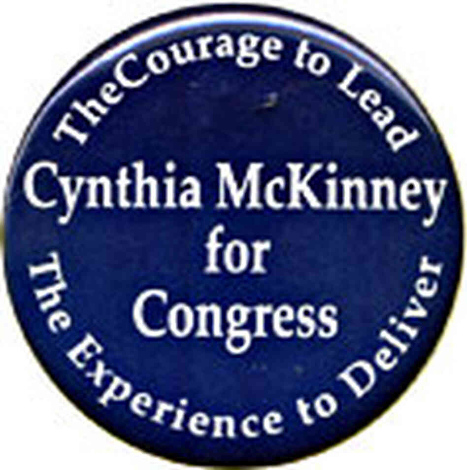 Cynthia McKinney button Cynthia McKinney button