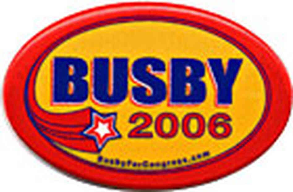 Francine Busby button Francine Busby button