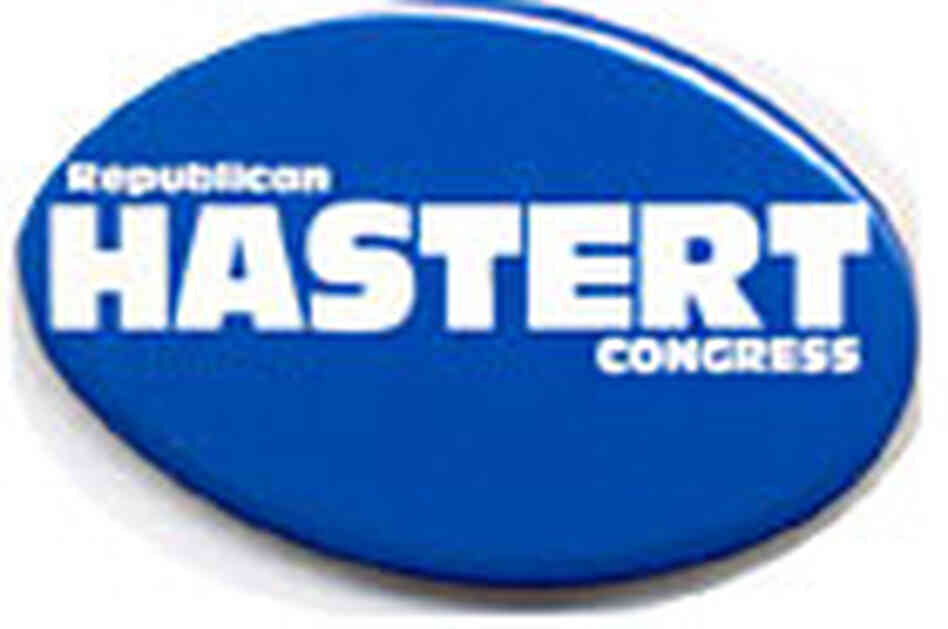 Dennis Hastert campaign button Dennis Hastert campaign button