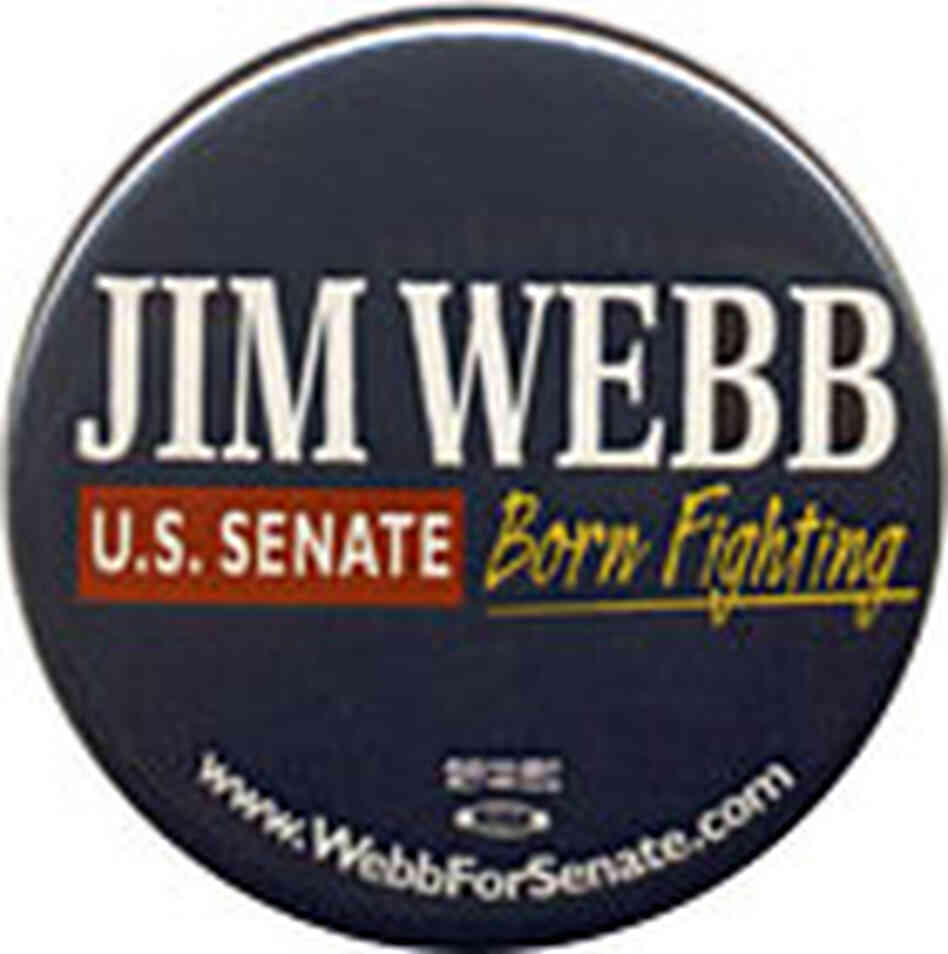 Jim Webb Senate button Jim Webb Senate button