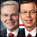 Left: Sen. Bob Menedez (D-NJ); Right: Sen. Jim Talent (R-MO).