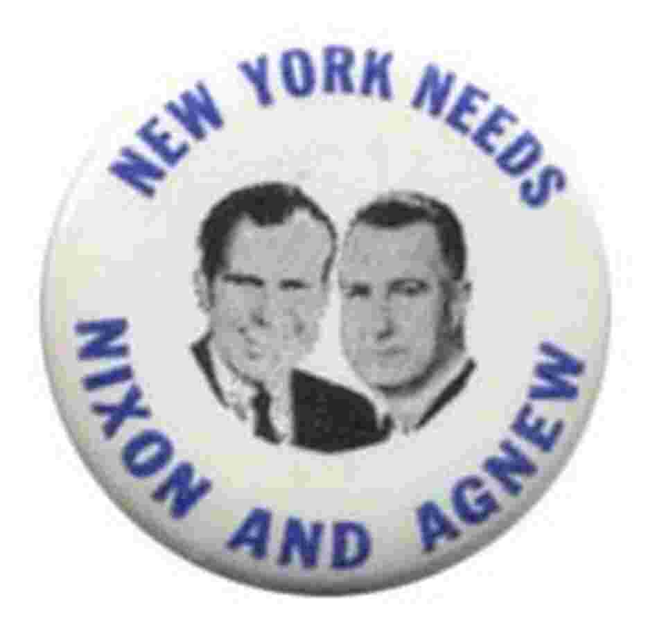 Nixon and Agnew button Nixon and Agnew button