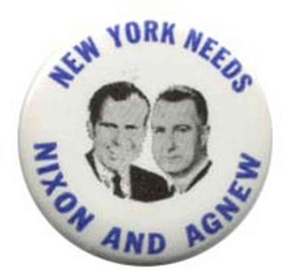 Nixon and Agnew button Nixon and Agnew button