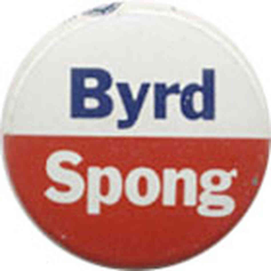 Byrd Spong button Byrd Spong button