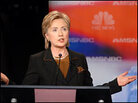 Sen. Hillary Clinton speaks during the Democratic presidential debate Oct. 30, 2007. Sen. Hillary Clinton speaks during the Democratic presidential debate Oct. 30, 2007.