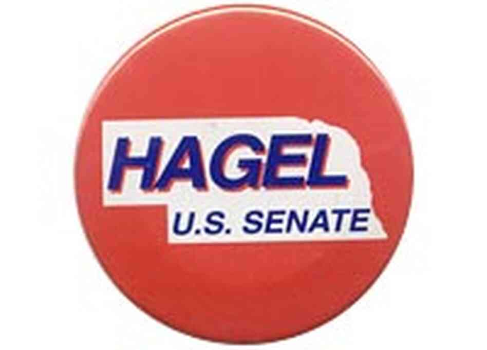 Hagel U.S. Senate button Hagel U.S. Senate button