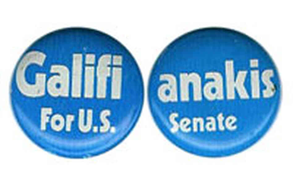 'Galifianakis for U.S. Senate' button 'Galifianakis for U.S. Senate' button