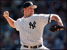 New York Yankees starting pitcher Roger Clemens throws against his former team, the Boston Red Sox. New York Yankees starting pitcher Roger Clemens throws against his former team, the Boston Red Sox.