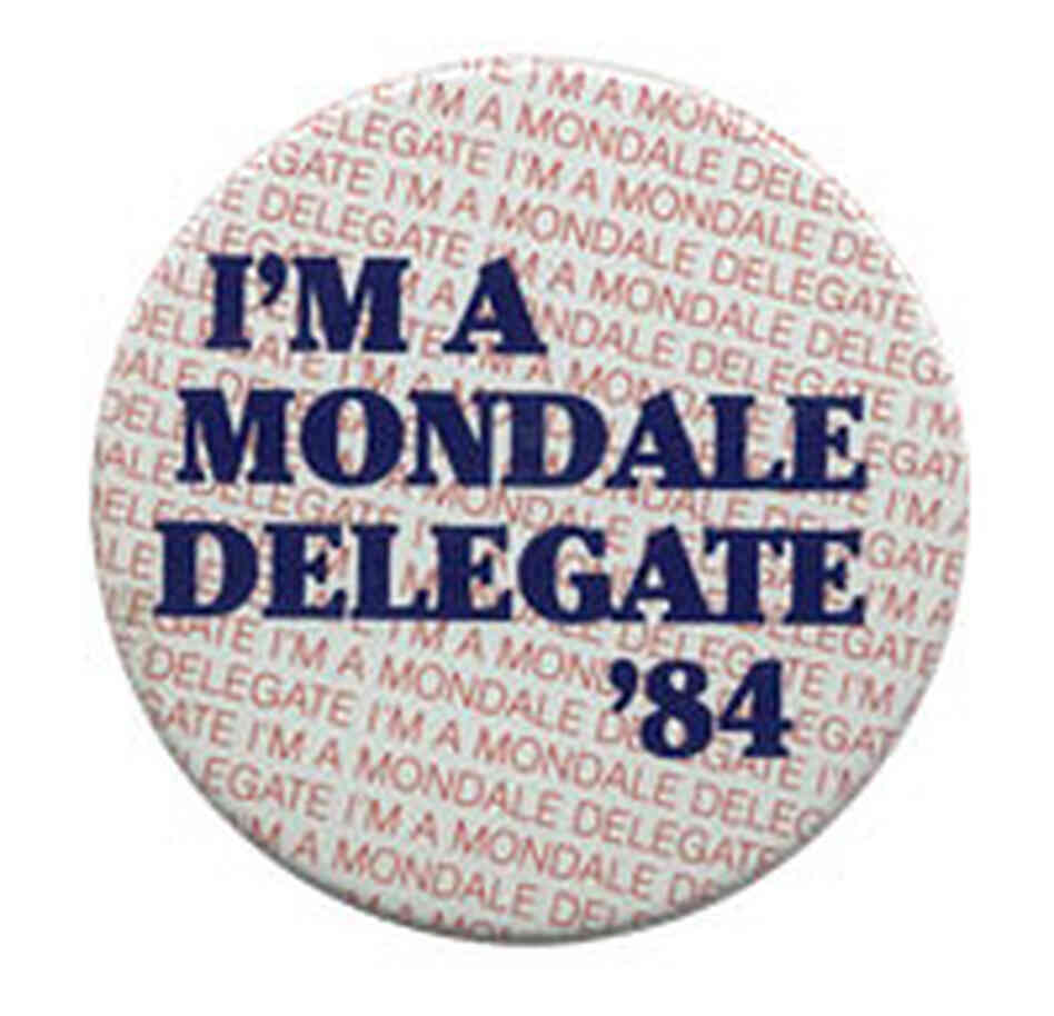 Walter Mondale button Walter Mondale button