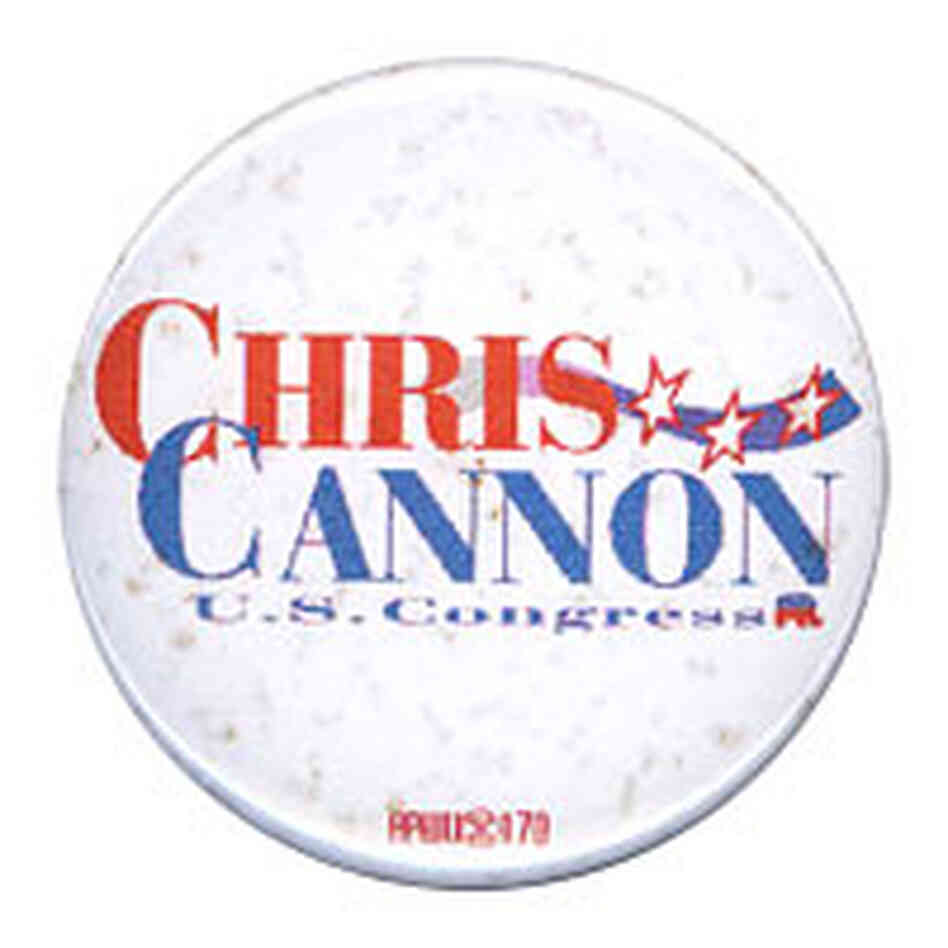 Chris Cannon campaign button Chris Cannon campaign button