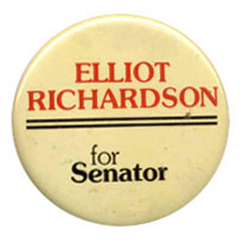 Elliott Richardson button Elliott Richardson button