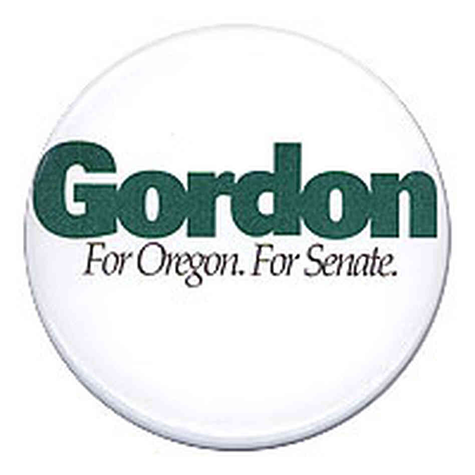 'Gordon for Oregon' button 'Gordon for Oregon' button