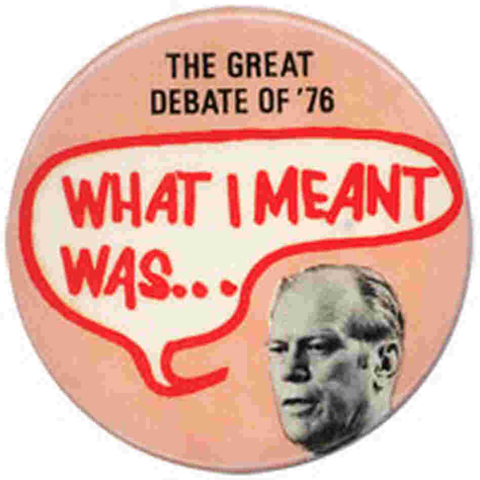 Great Debate of '76 button featuring Gerald Ford Great Debate of '76 button featuring Gerald Ford