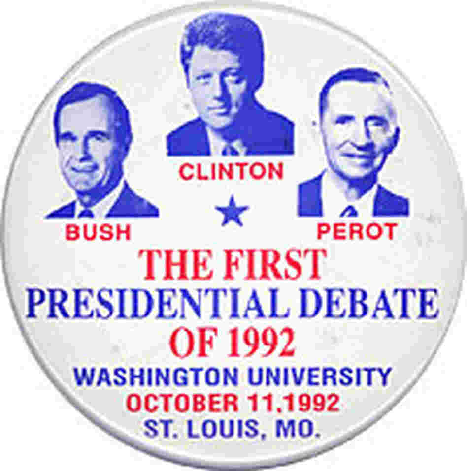 The first presidential debate with three candidates. The first presidential debate with three candidates.