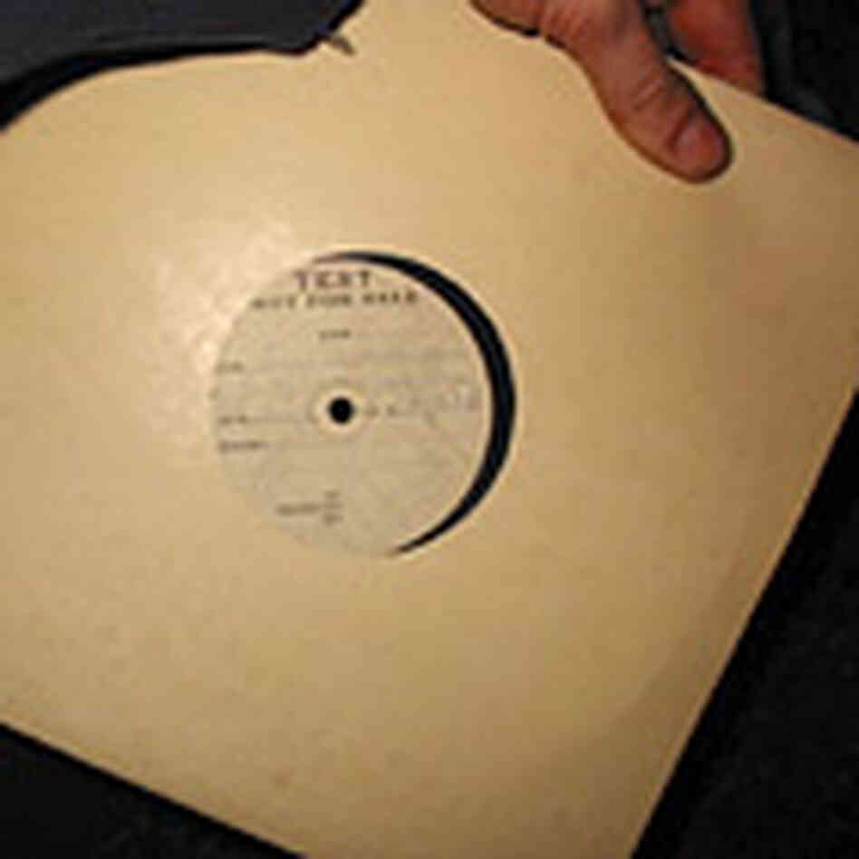 Freshly printed 78 rpm record Freshly printed 78 rpm record