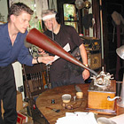 Karr records on next-genration wax cylinder