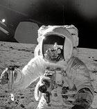 Astronaut Alan L. Bean on the moon.