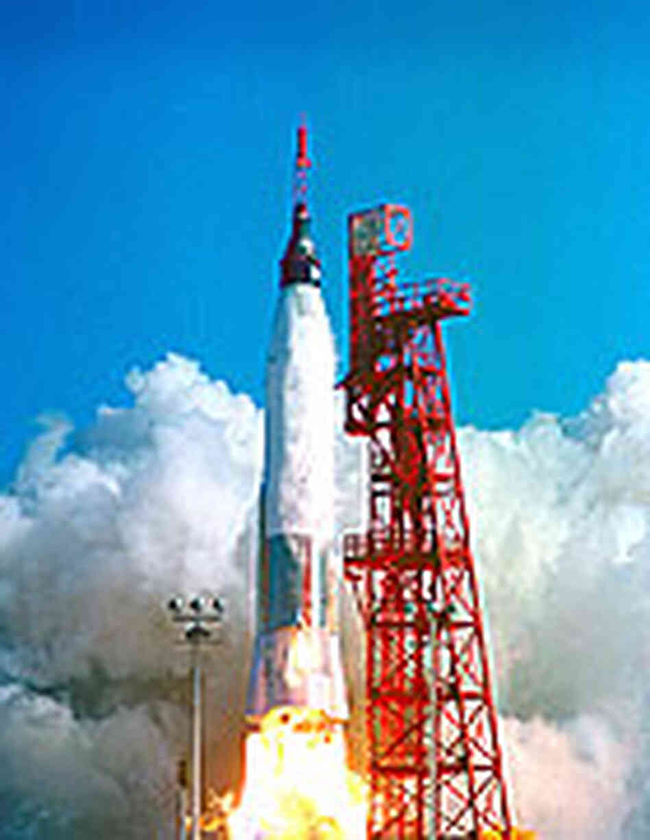 The Feb. 20, 1962 launch of the Mercury project space capsule Friendship 7. The Feb. 20, 1962 launch of the Mercury project space capsule Friendship 7.