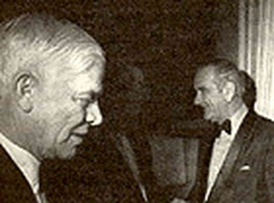 George Brown (left) with President Lyndon B. Johnson George Brown (left) with President Lyndon B. Johnson