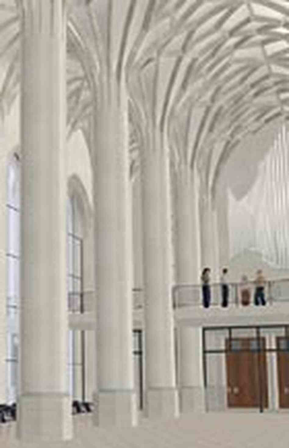 Detail from "virtual reality" image of one vision for the interior of a rebuilt Paulinerkirche Detail from "virtual reality" image of one vision for the interior of a rebuilt Paulinerkirche