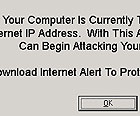An example of an ad that tries to disguise itself as system warning