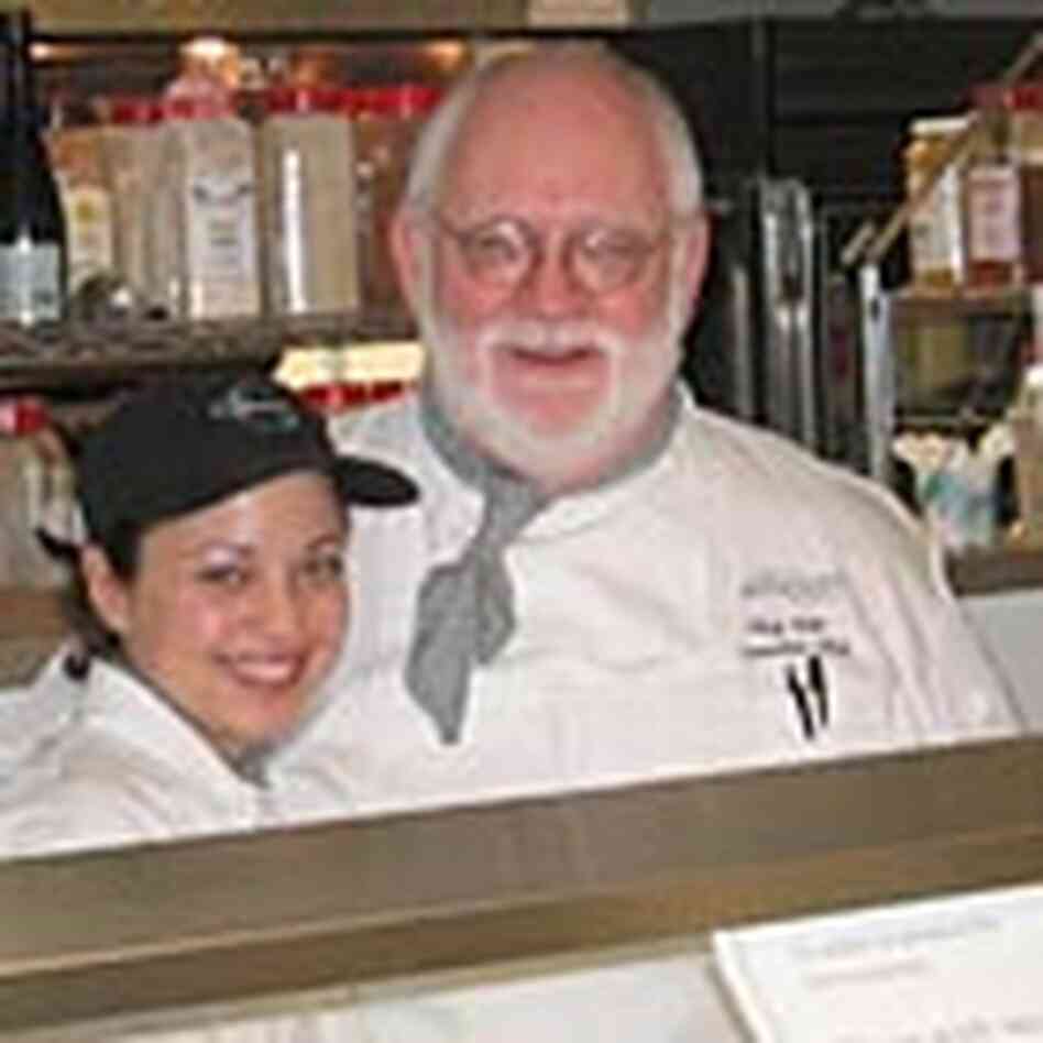 Chef Bobo, right, and sous chef Melissa Rodriguez Chef Bobo, right, and sous chef Melissa Rodriguez
