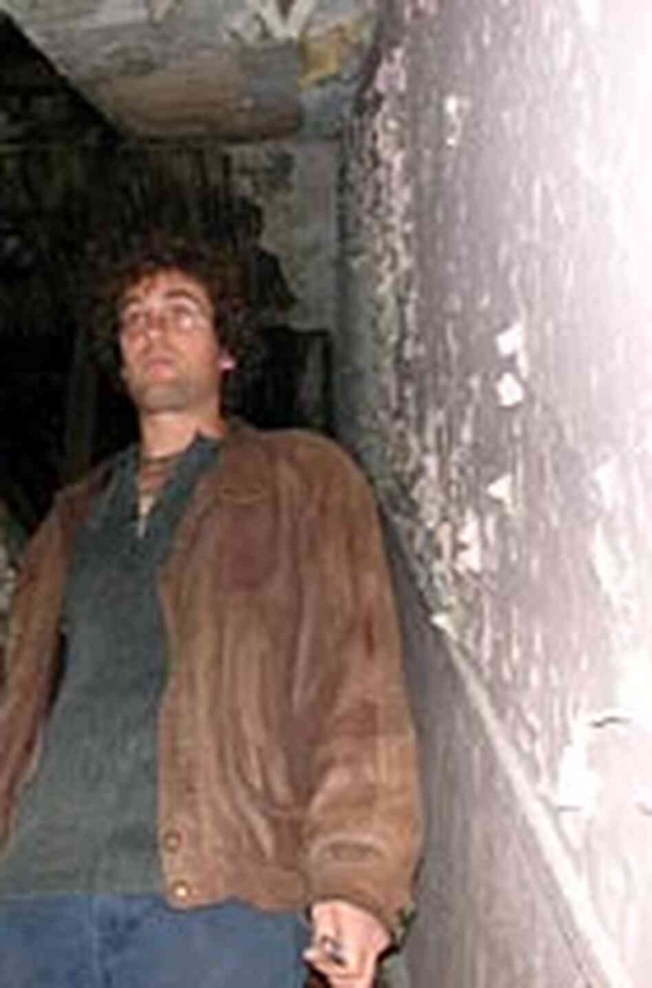 Ed Robinson in the doorway of an abandoned building he plans to renovate. Ed Robinson in the doorway of an abandoned building he plans to renovate.