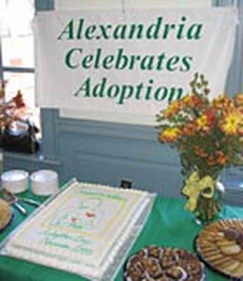 Celebration cake on Adoption Day in Alexandria, Va. Celebration cake on Adoption Day in Alexandria, Va.