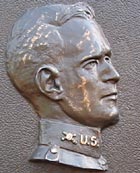 Bronze plaque in Fort Myer, Va., commemorating the flight which killed Army Lt. Thomas Selfridge in