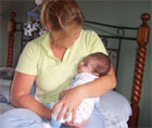 Jeni Mahon and baby Miguel
