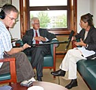 Jeff Rogers and Sylvia Poggioli interview Karsten Voigt.