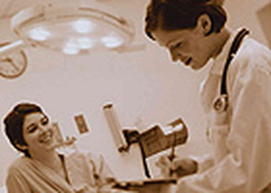 A physician with patient A physician with patient