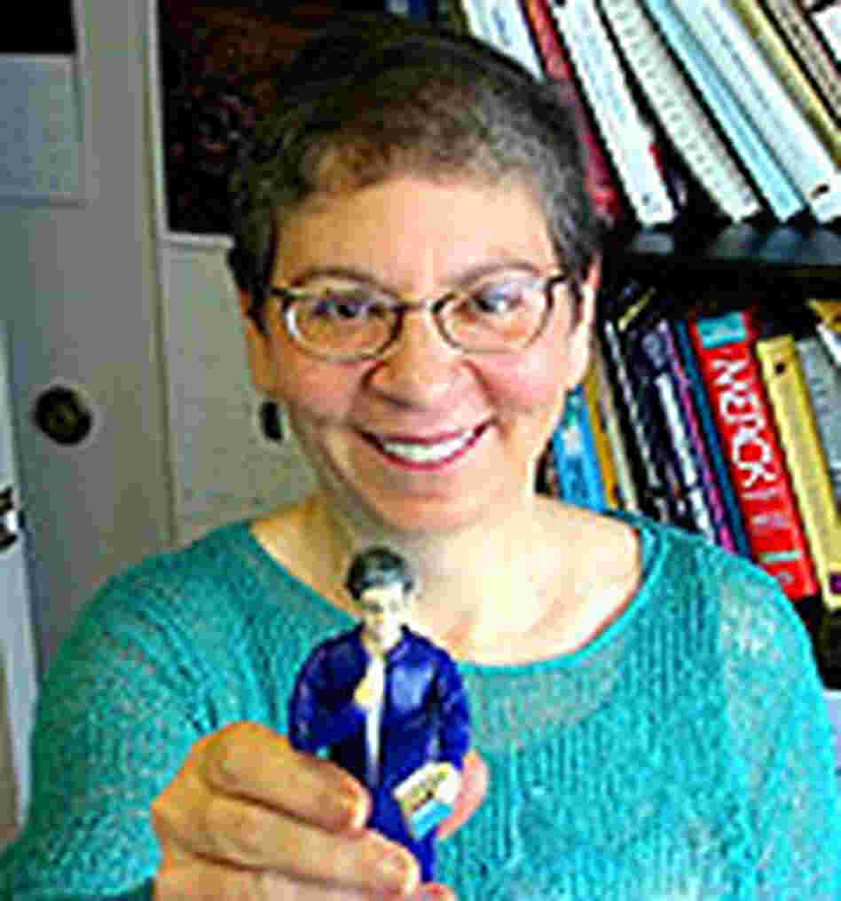 Nancy Pearl, the Seattle librarian who served as the model for the figure. Nancy Pearl, the Seattle librarian who served as the model for the figure.