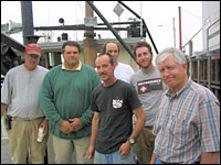 Eric Anderson, Andy Lang, George Littlefield, Mike Pike;  Forbes Thornton and Roland Barnaby.