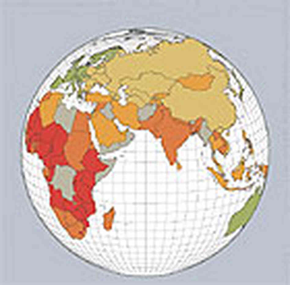 A new report documents the countries with the highest maternal reproductive risk, shown here in red. A new report documents the countries with the highest maternal reproductive risk, shown here in red.
