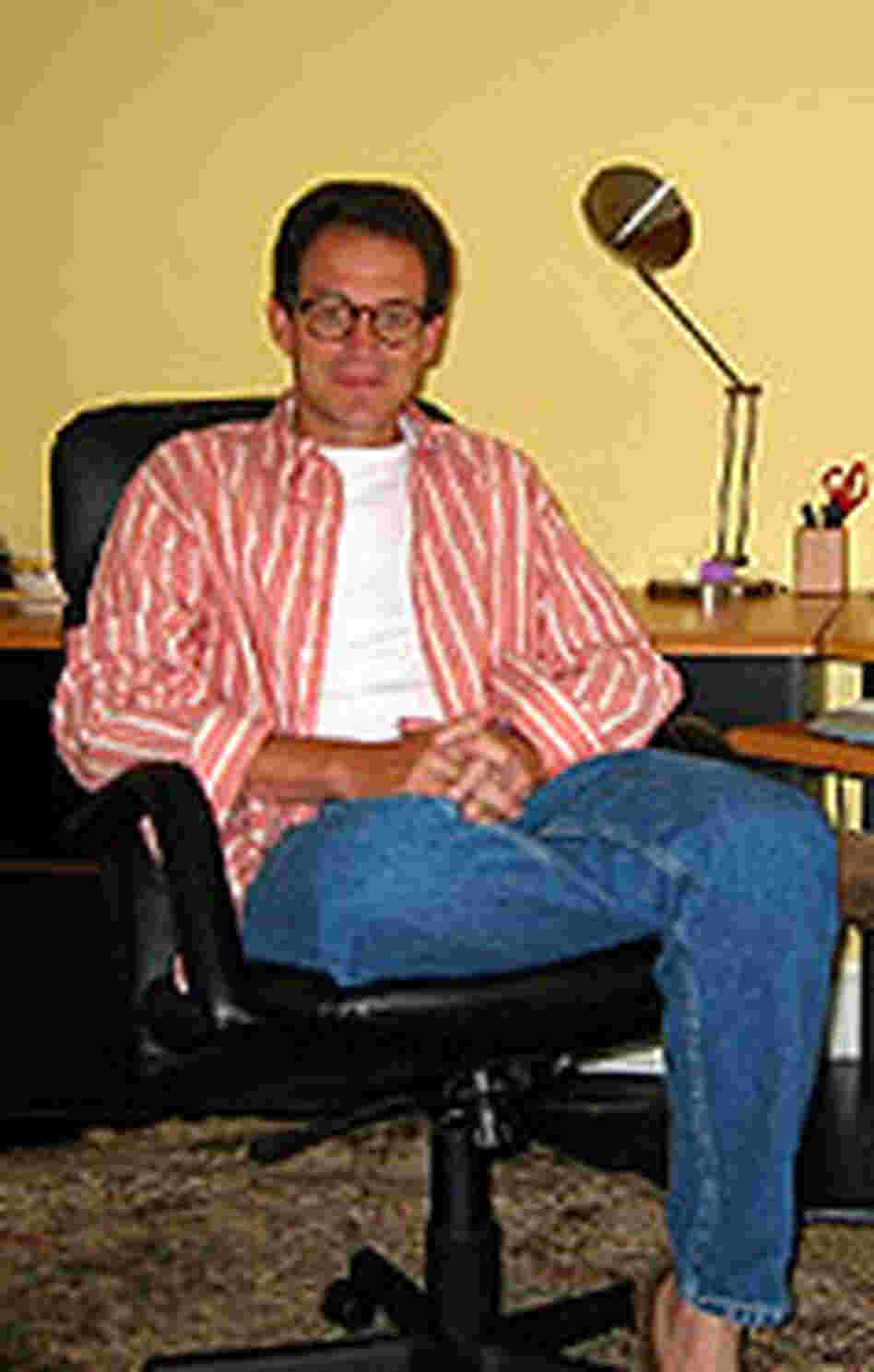 Writer Daniel Silva in his private den. Writer Daniel Silva in his private den.